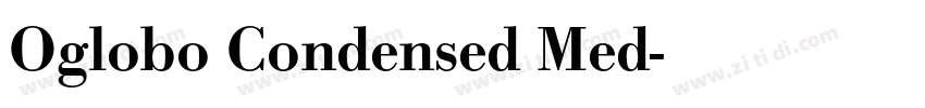 Oglobo Condensed Med字体转换